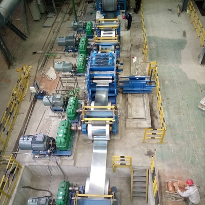 โลหะ Ss Strip Cgl Line Process 0.13-2.5mm 700-1450mm