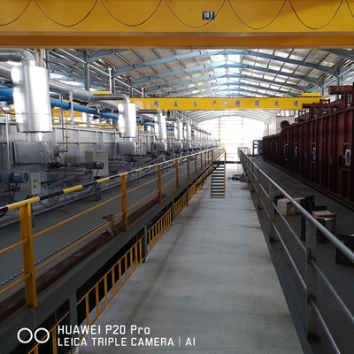 0.7-1.3 มม. อุปกรณ์สายชุบสังกะสีอัตโนมัติ 250000TPY Steel Metal