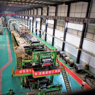 โรงงานสังกะสีสังกะสีอัตโนมัติ 1.0mm 2.2mm 300mm 90000TPY Steel Metal